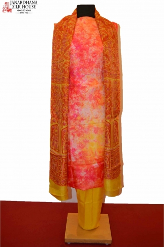 Abstract Exclusive Unstitched Pure Silk Suit